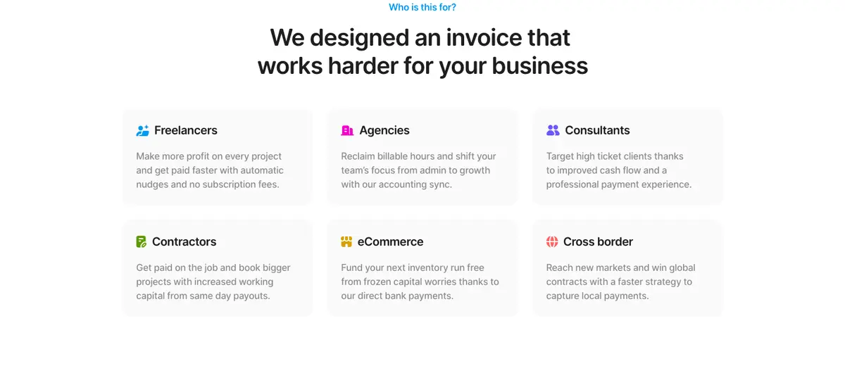 Features section of Acctual