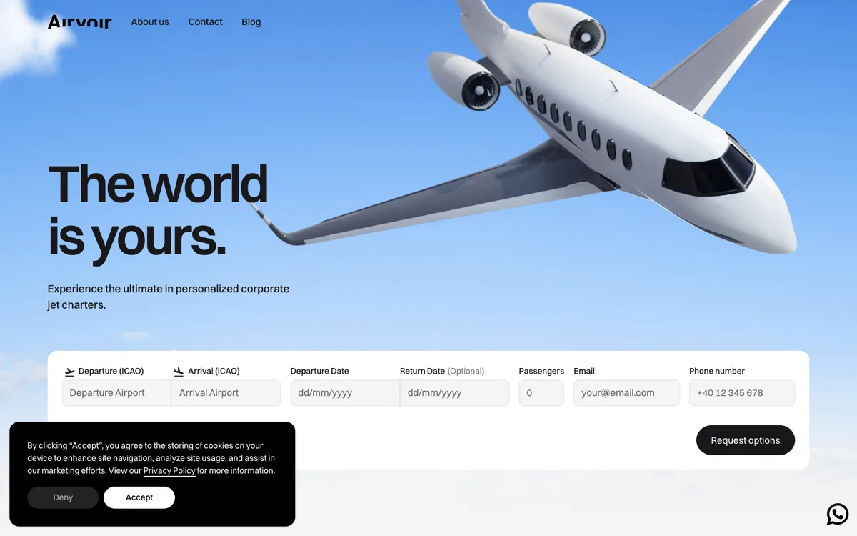 Airvoir website