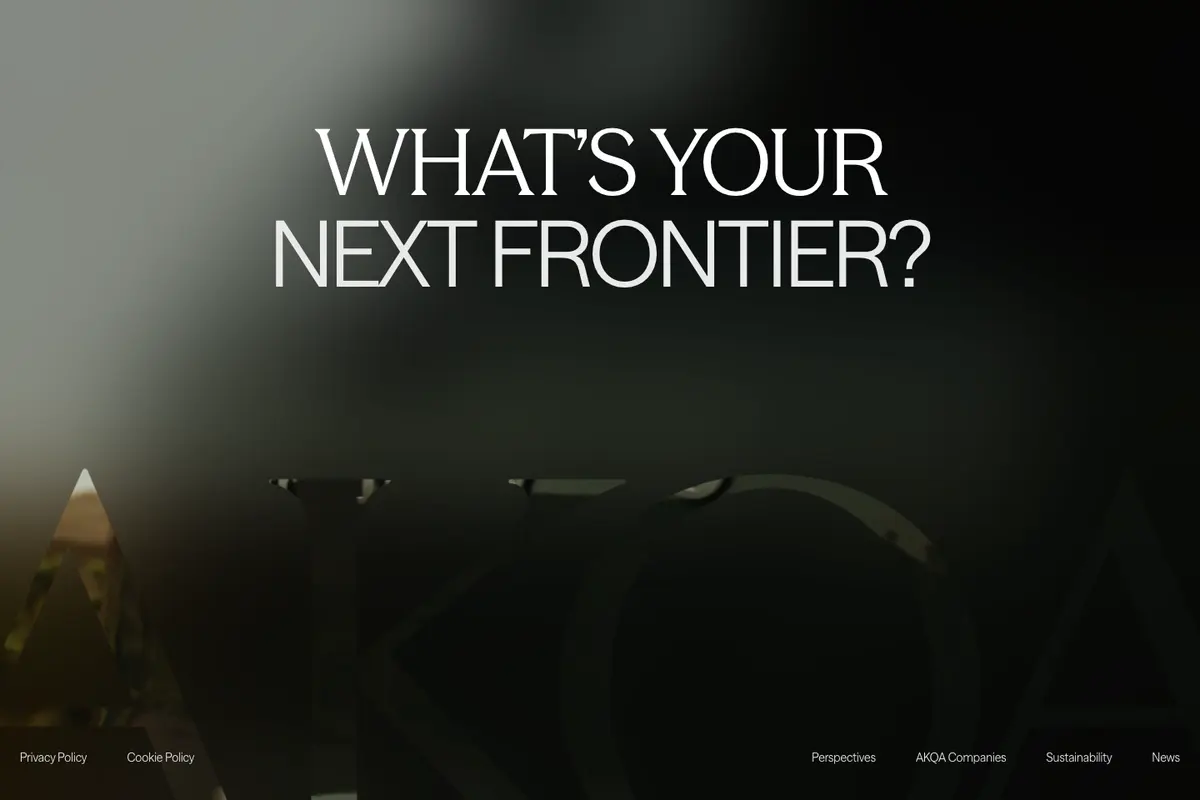 Footer section of AKQA