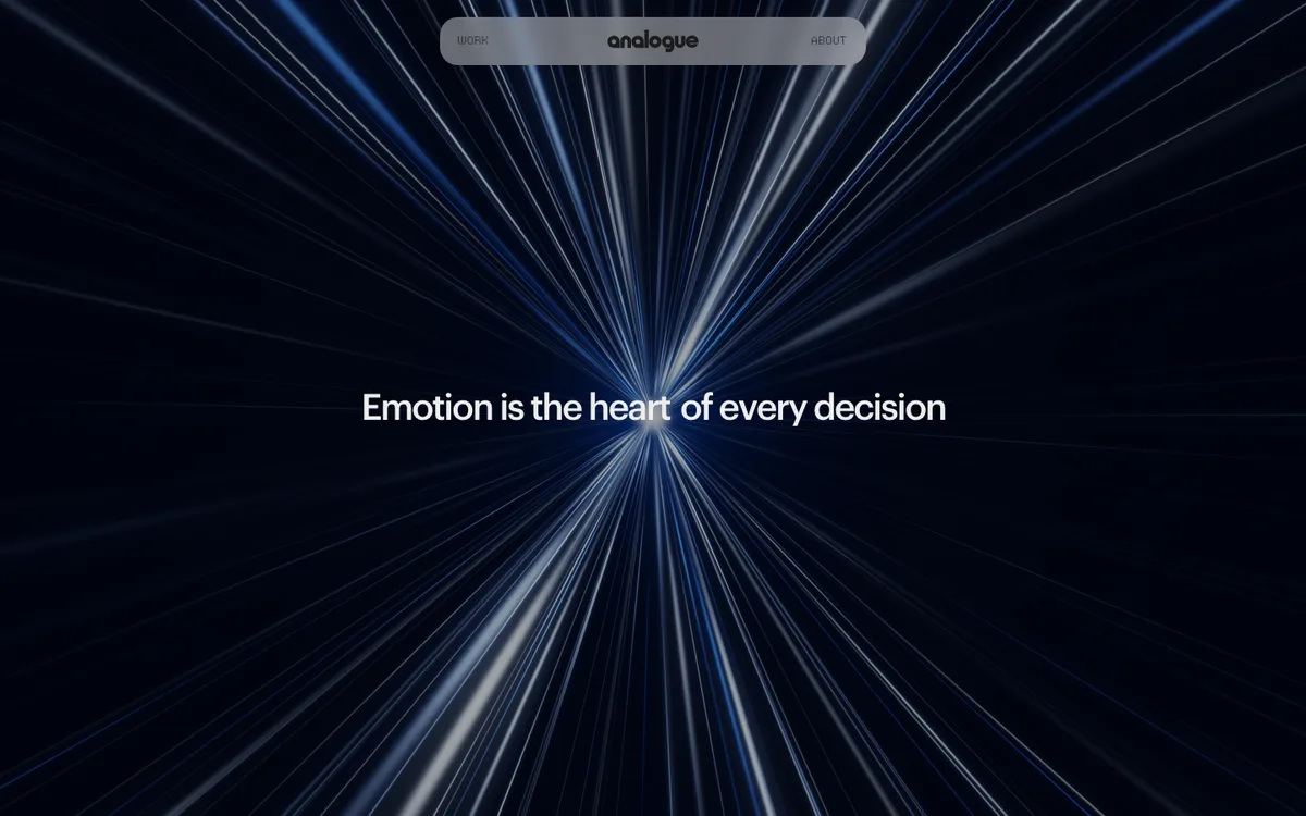 Analogue Agency website