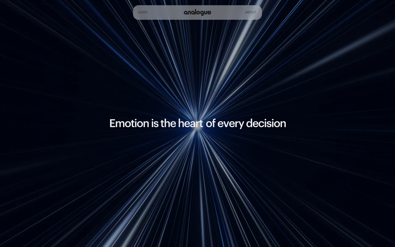 Analogue Agency website