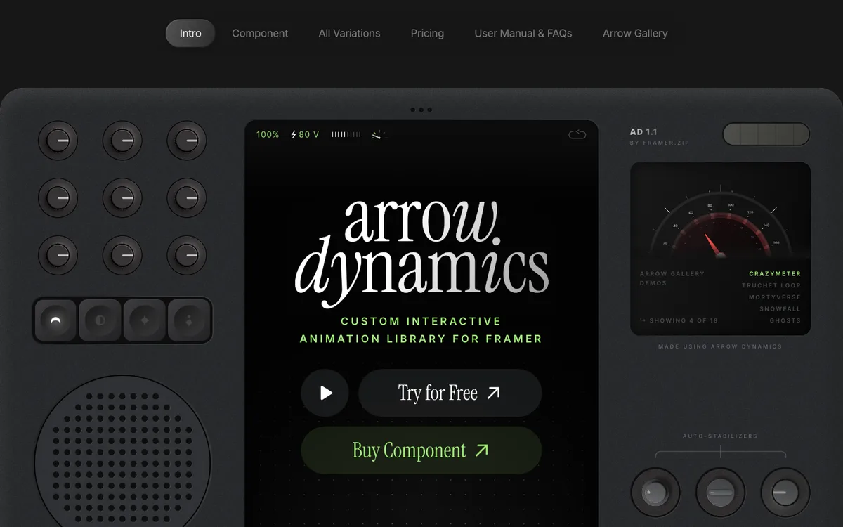 Arrow Dynamics website