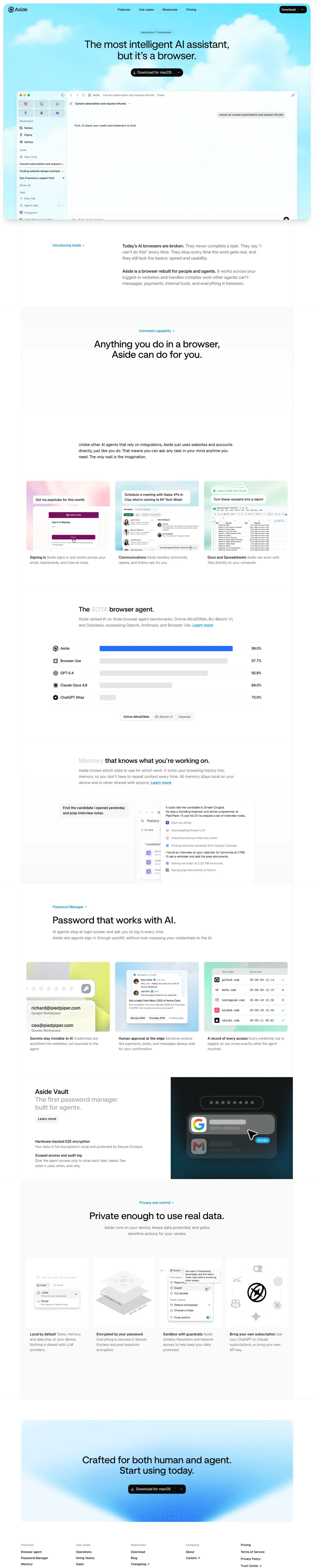 Full-page screenshot of Aside (aside.com)