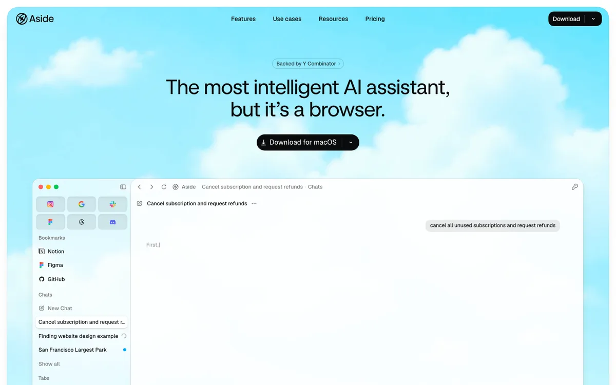 Aside website