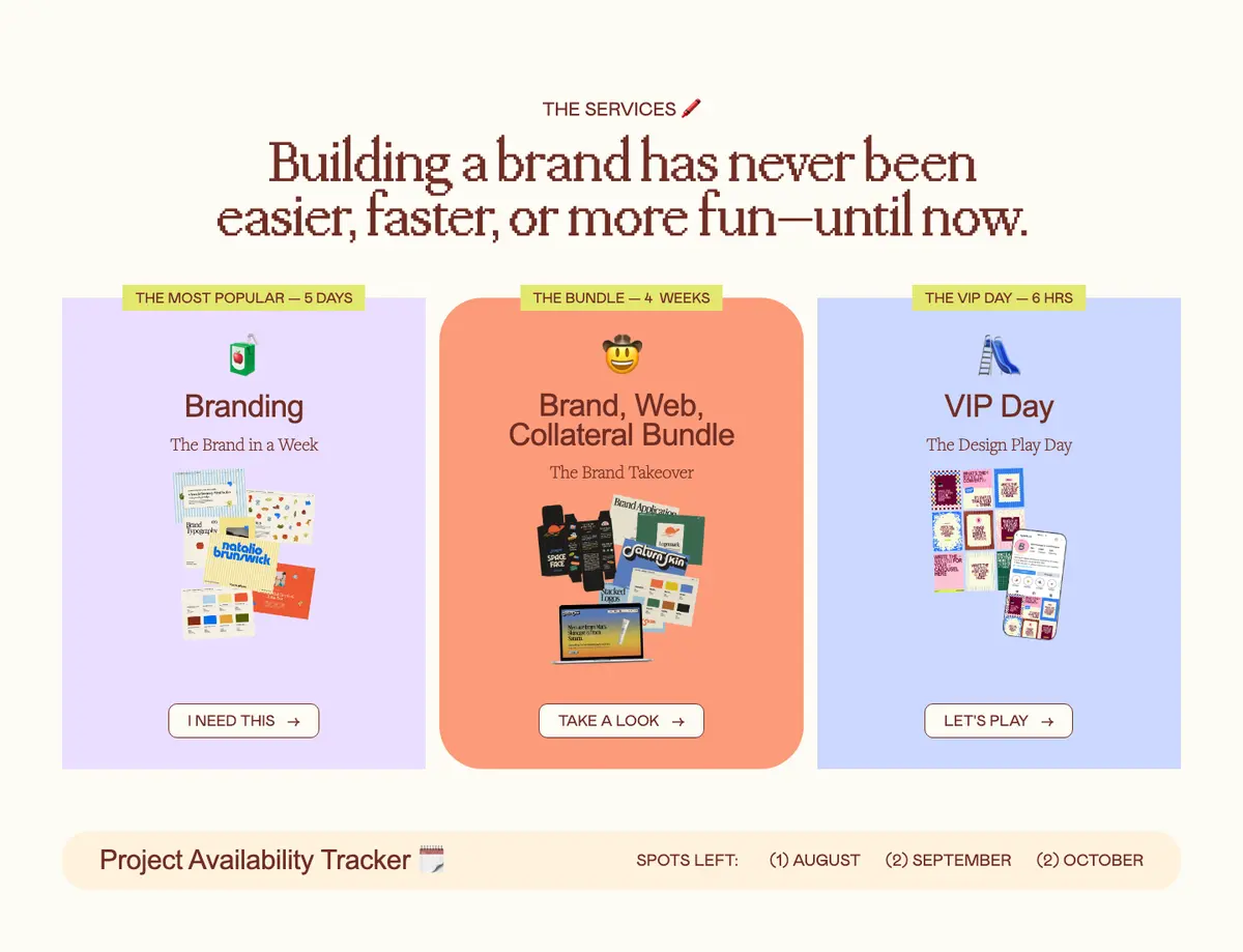 Features section of ATNN Design / Branding Design Studio