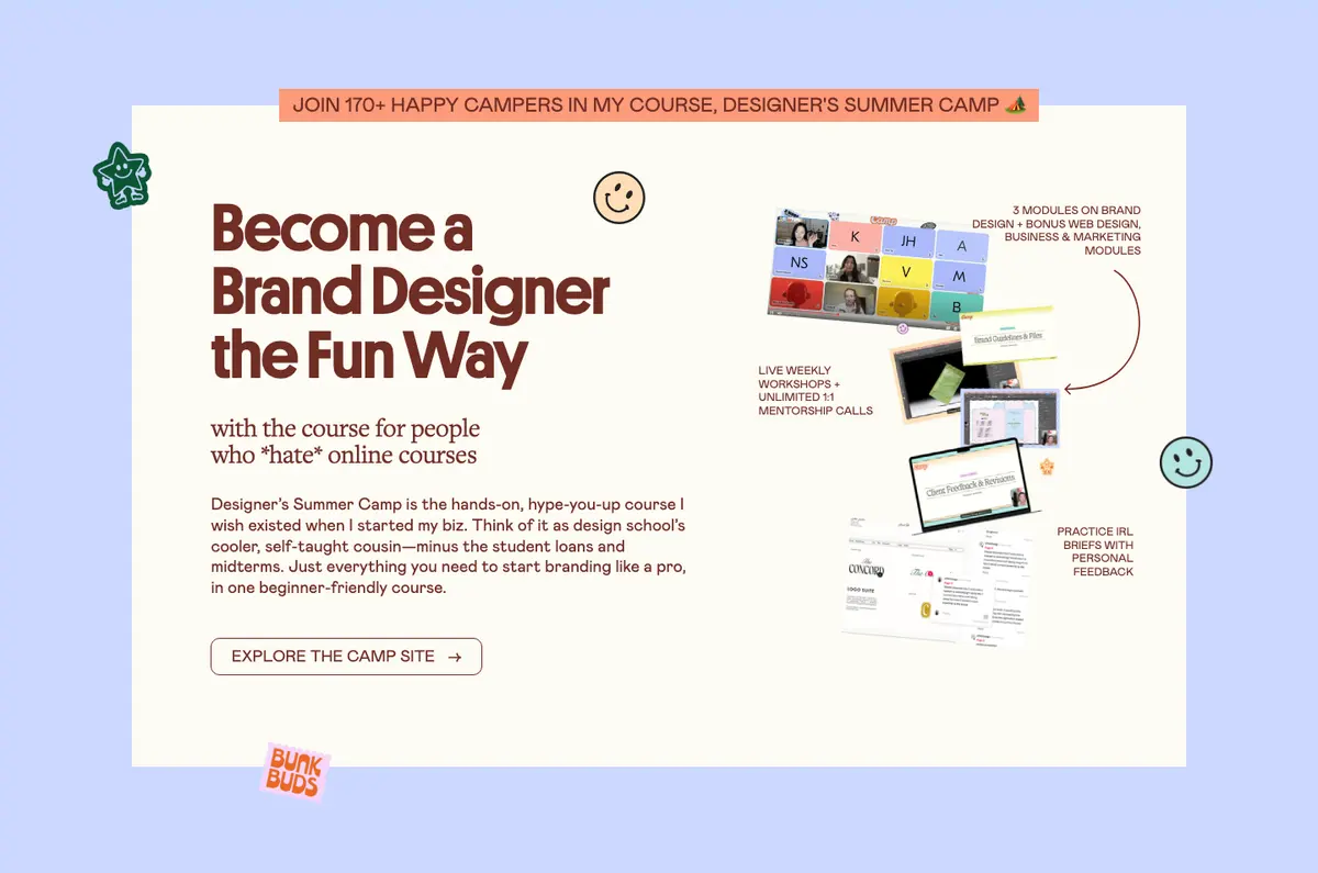 Call to action section of ATNN Design / Branding Design Studio