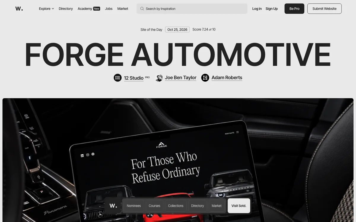 Awwwards website