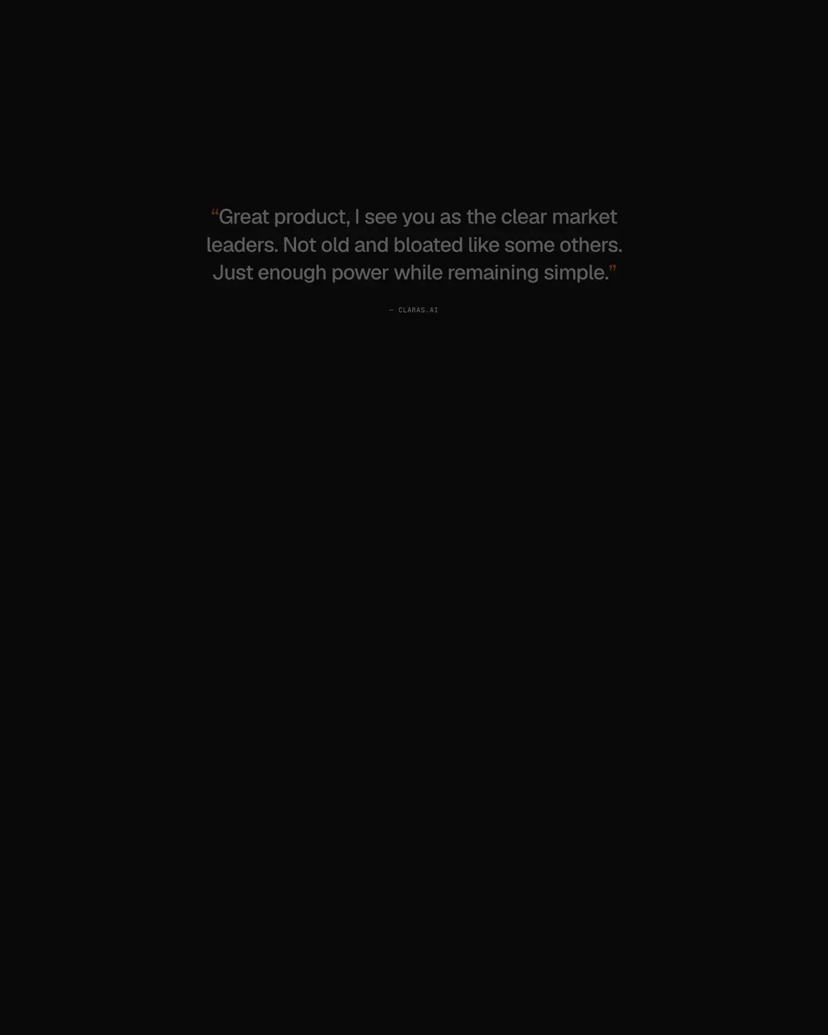 Testimonials section of Axiom