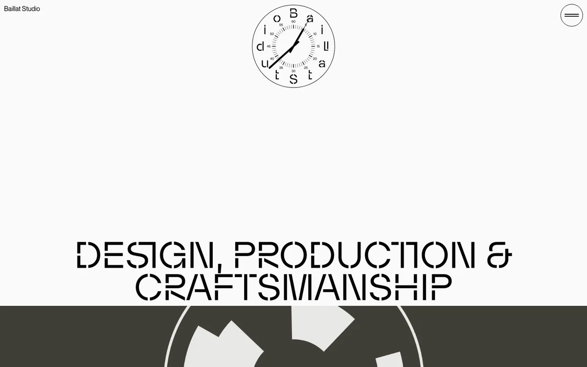 Baillat Studio website