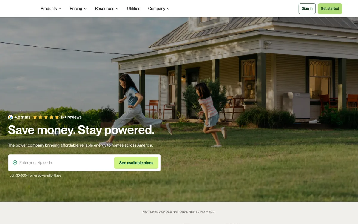 Base Power website