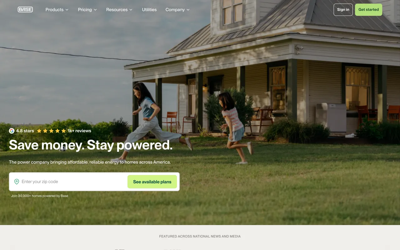 Base Power website