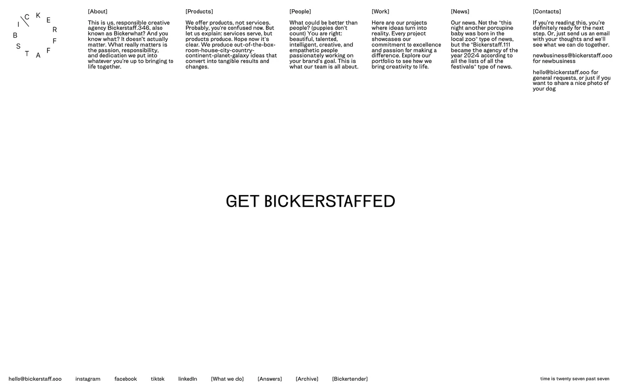 Bickerstaff.586 website