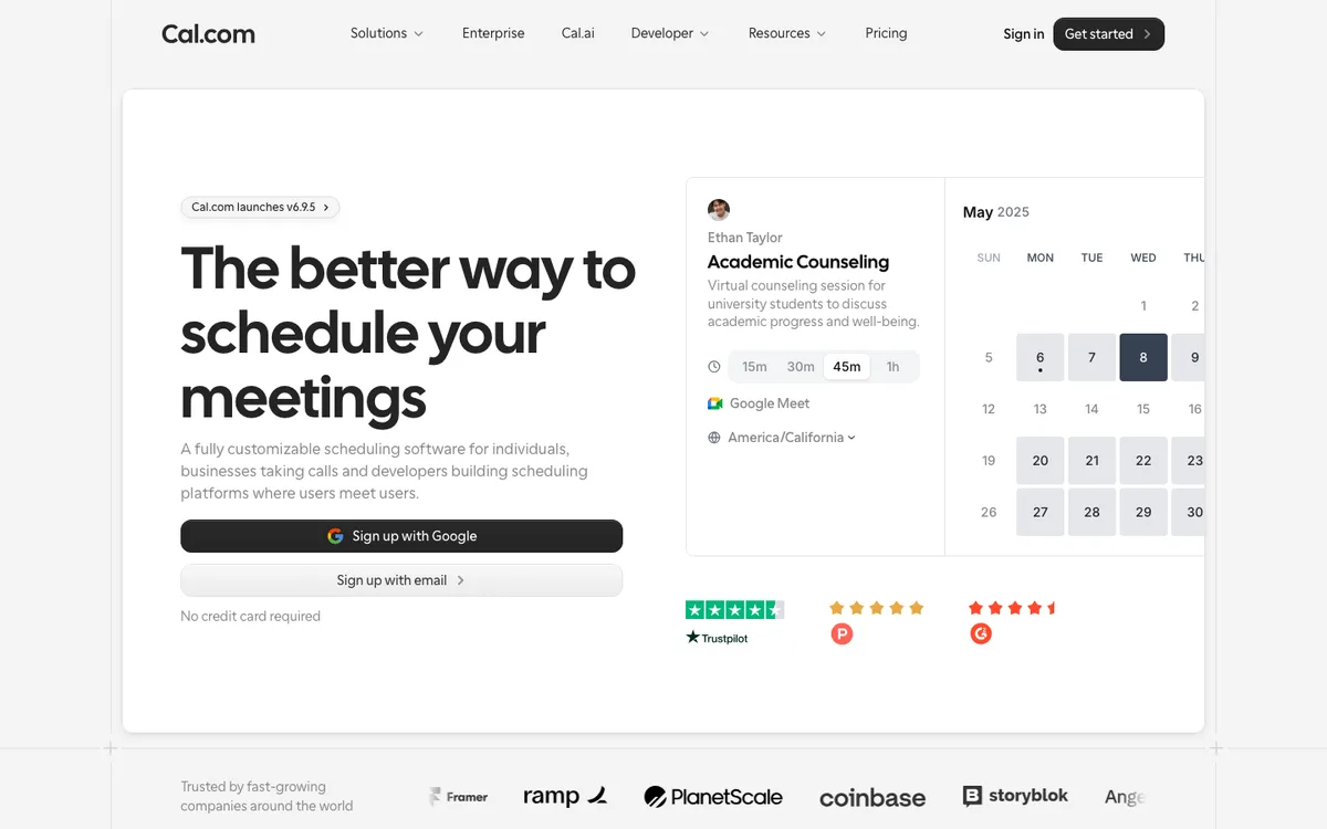 Cal.com website