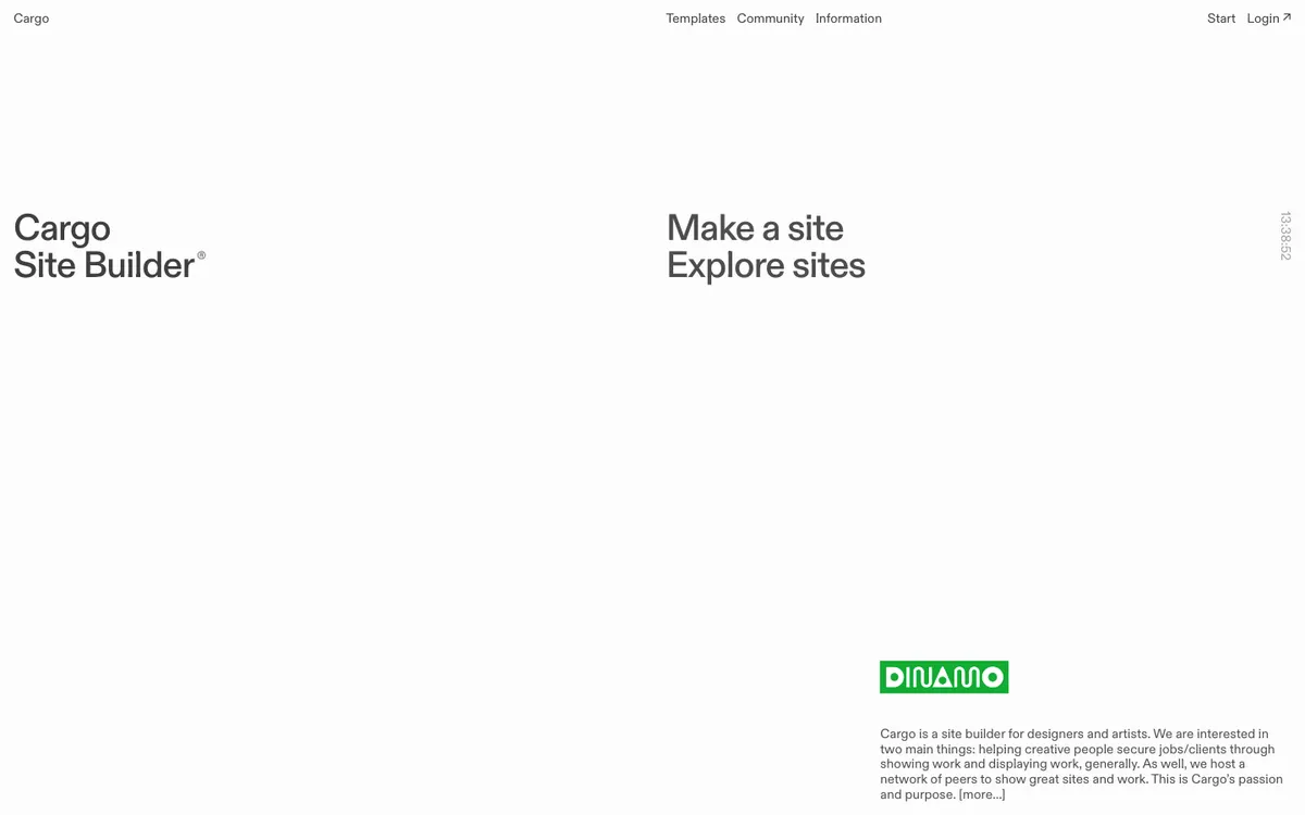 Full-page screenshot of In Use (cargo.site)
