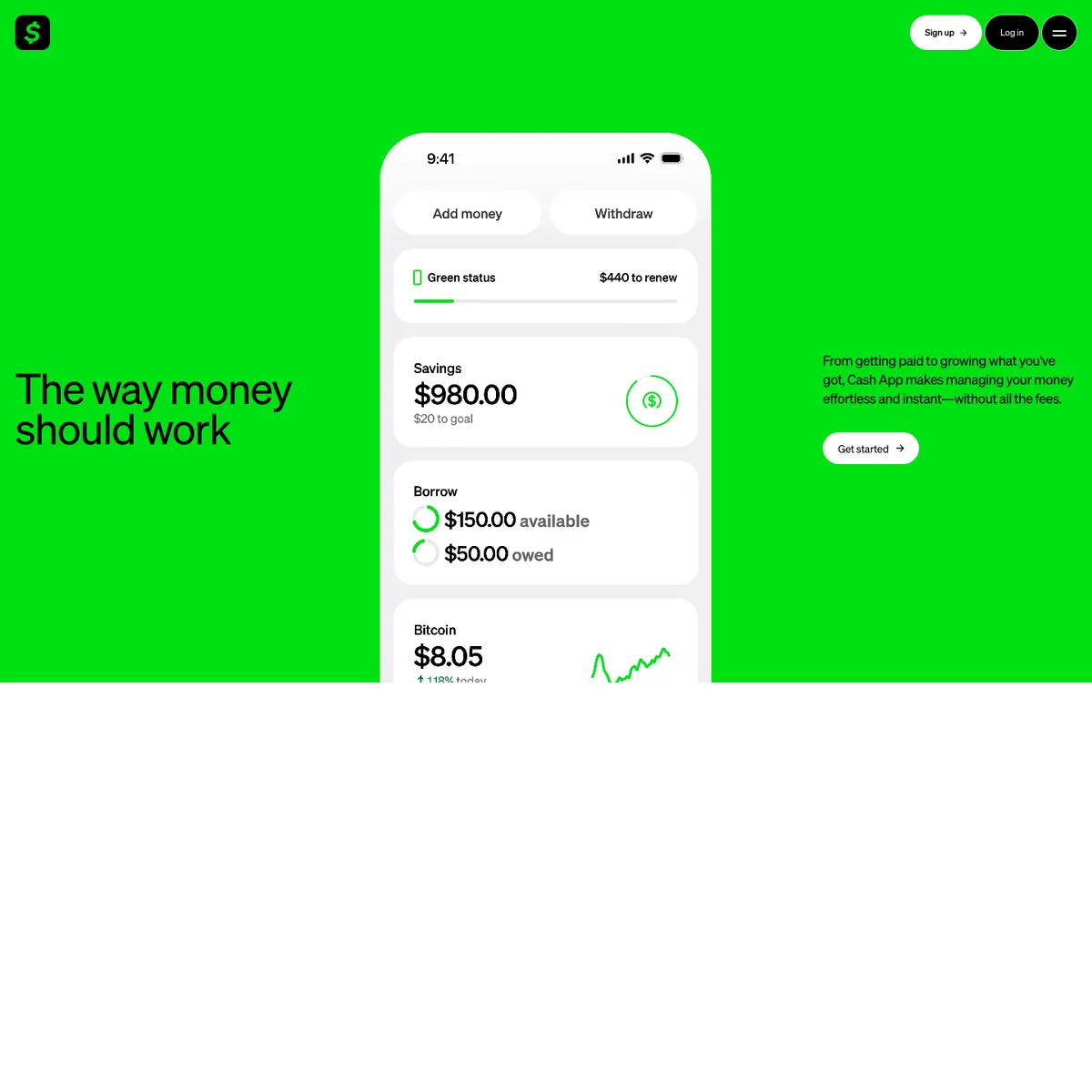 Full-page screenshot of Cash App (cash.app)