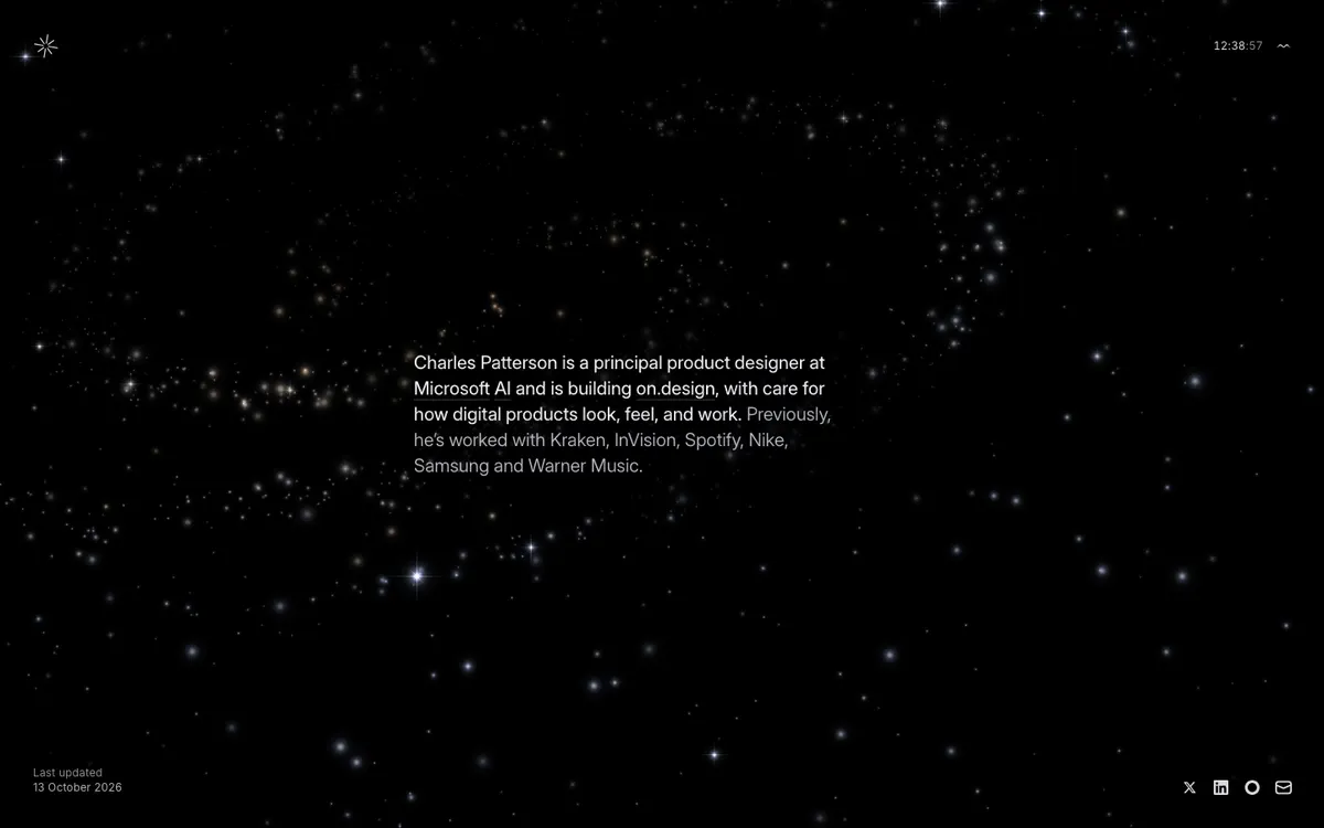 Full-page screenshot of Charles (charlespatterson.co)