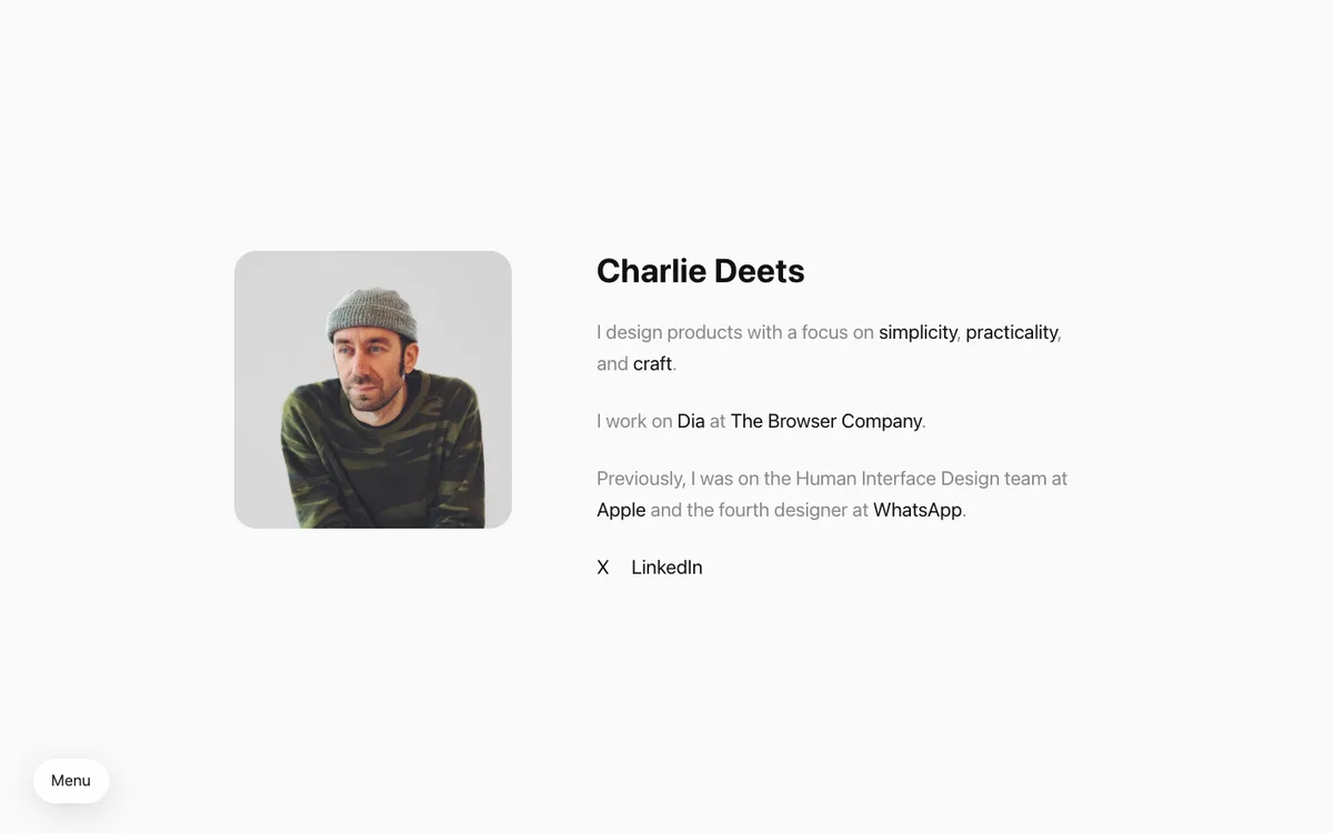 Charlie Deets website