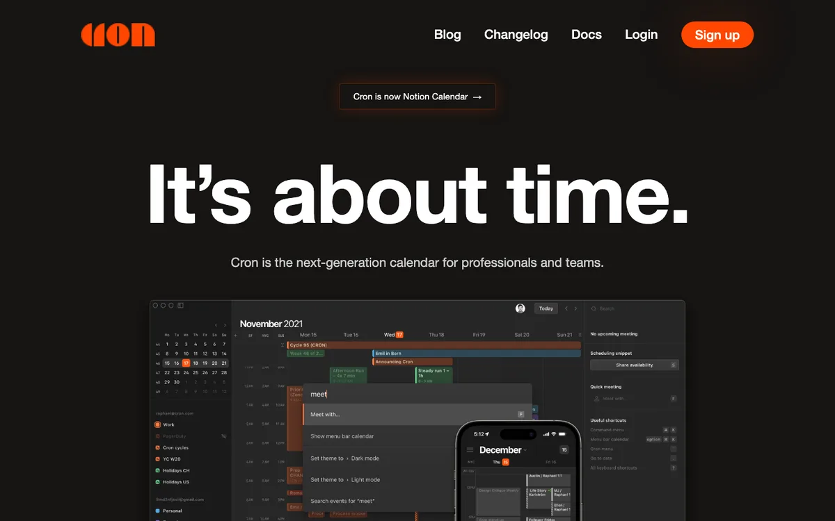 Cron website