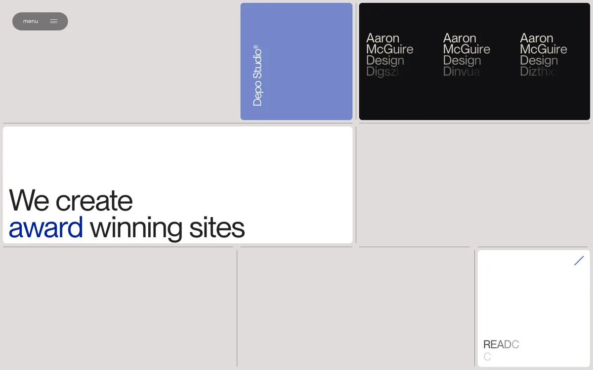 Depo Studio website