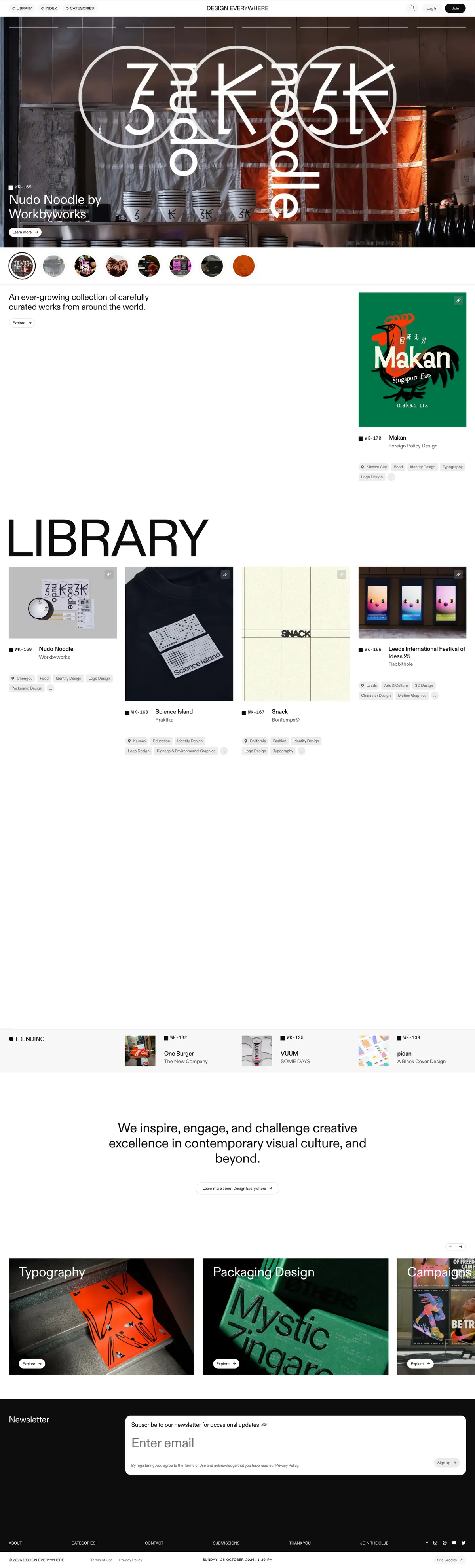 Full-page screenshot of Design Everywhere (designeverywhere.co)
