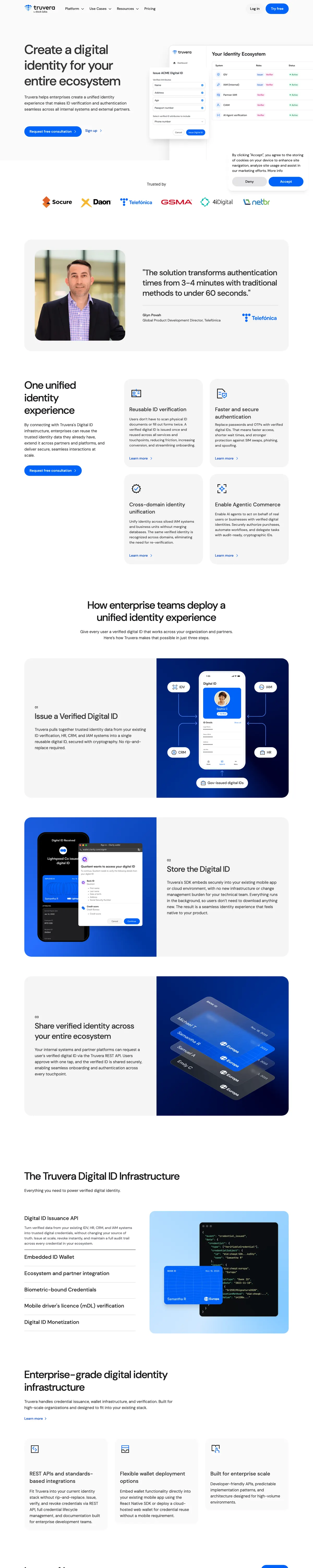 Full-page screenshot of Dock helps you end data fraud and reduce verification costs (dock.io)