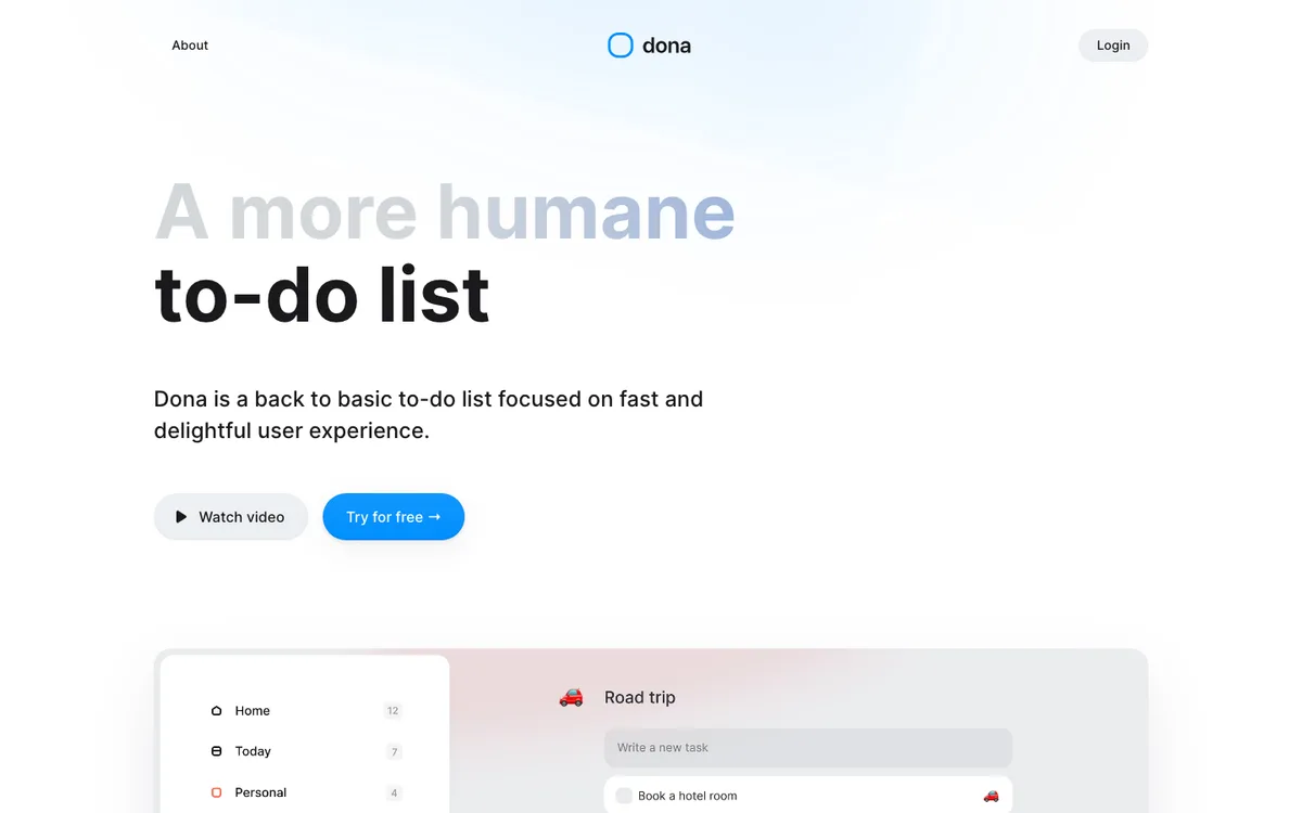 Dona website