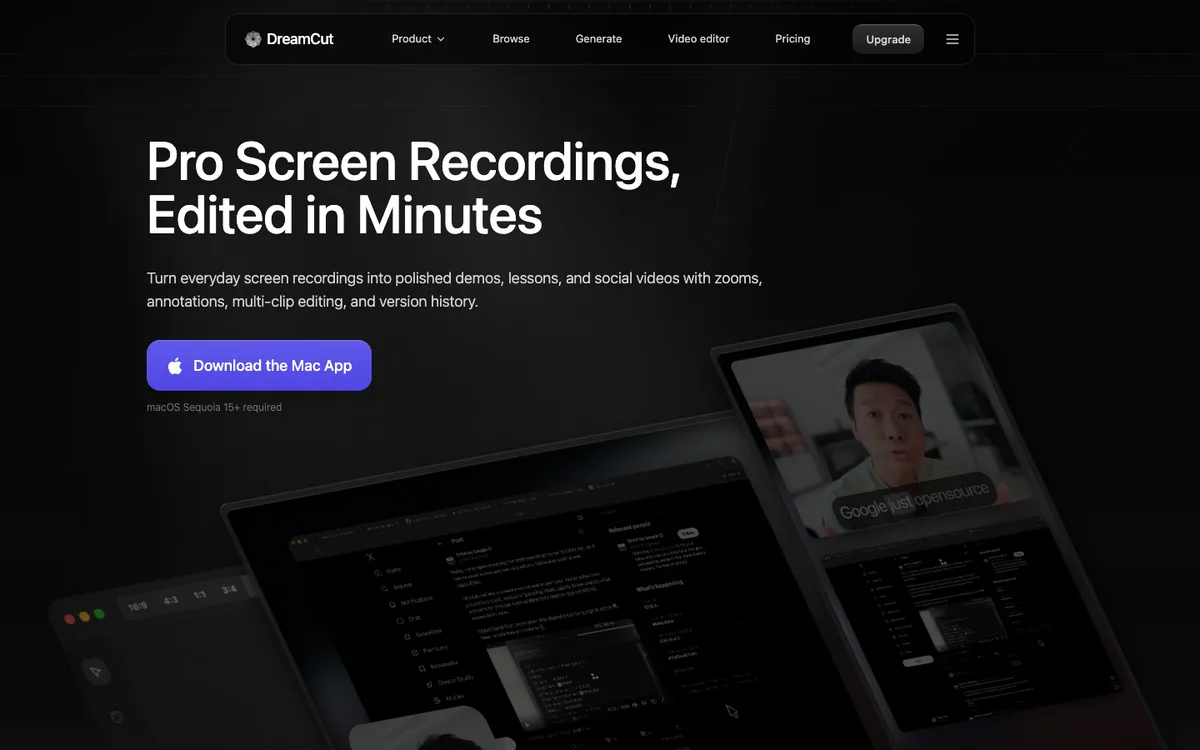 DreamCut website