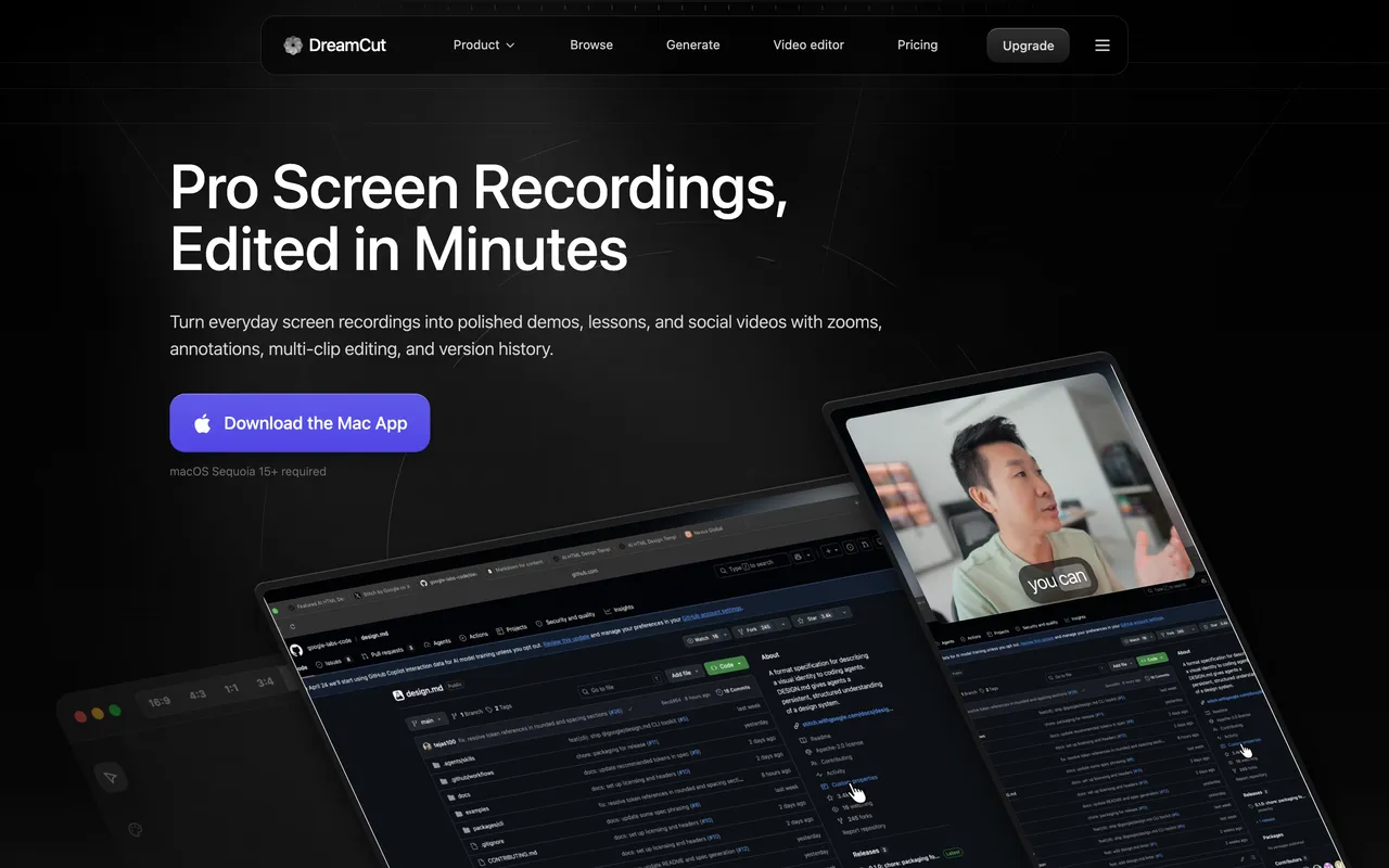 DreamCut website