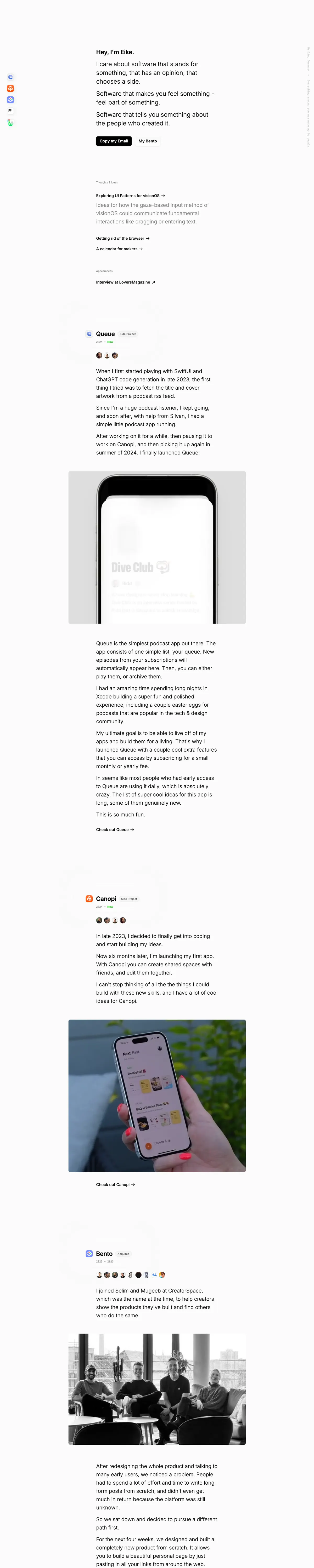 Full-page screenshot of Eike Drescher (eikedrescher.com)
