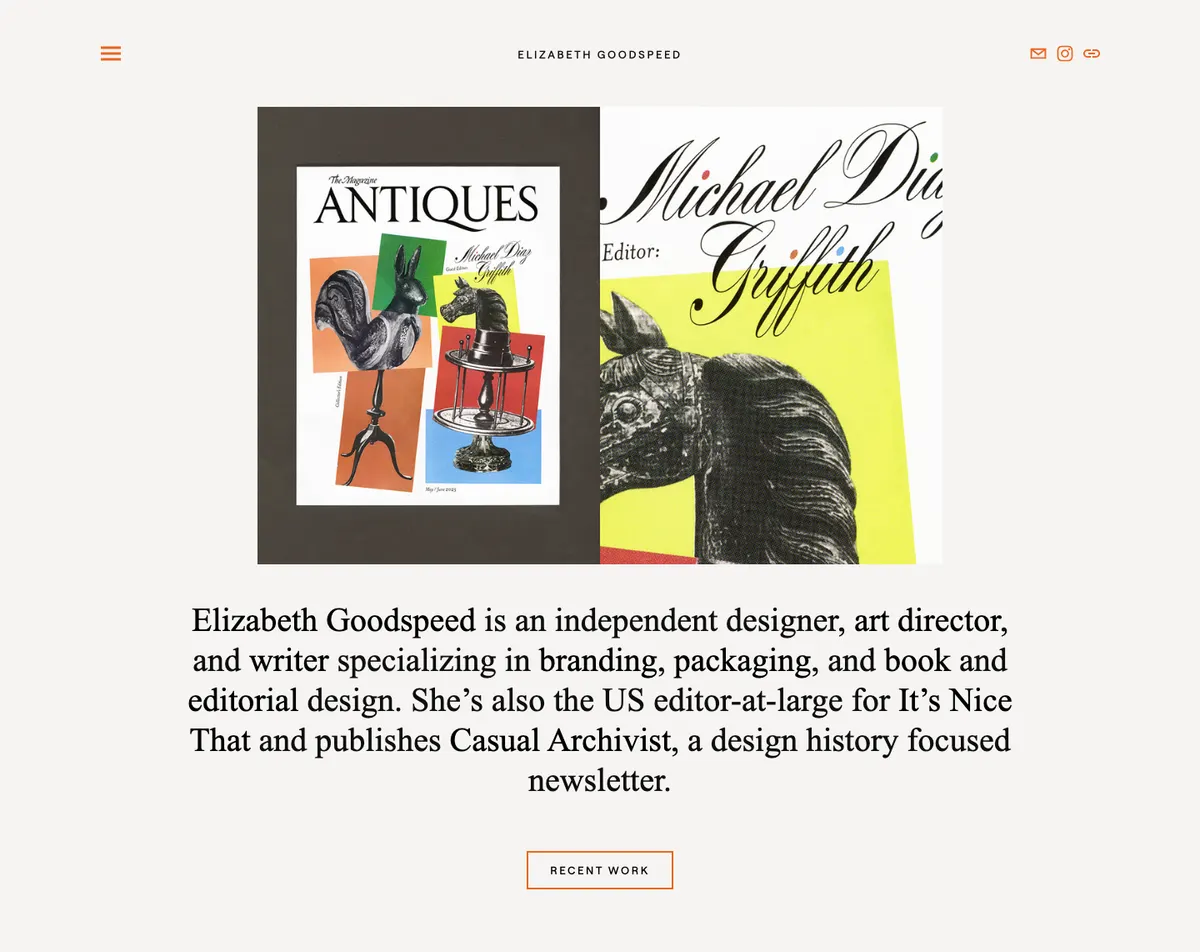 Full-page screenshot of Elizabeth Goodspeed (elizabethgoodspeed.com)