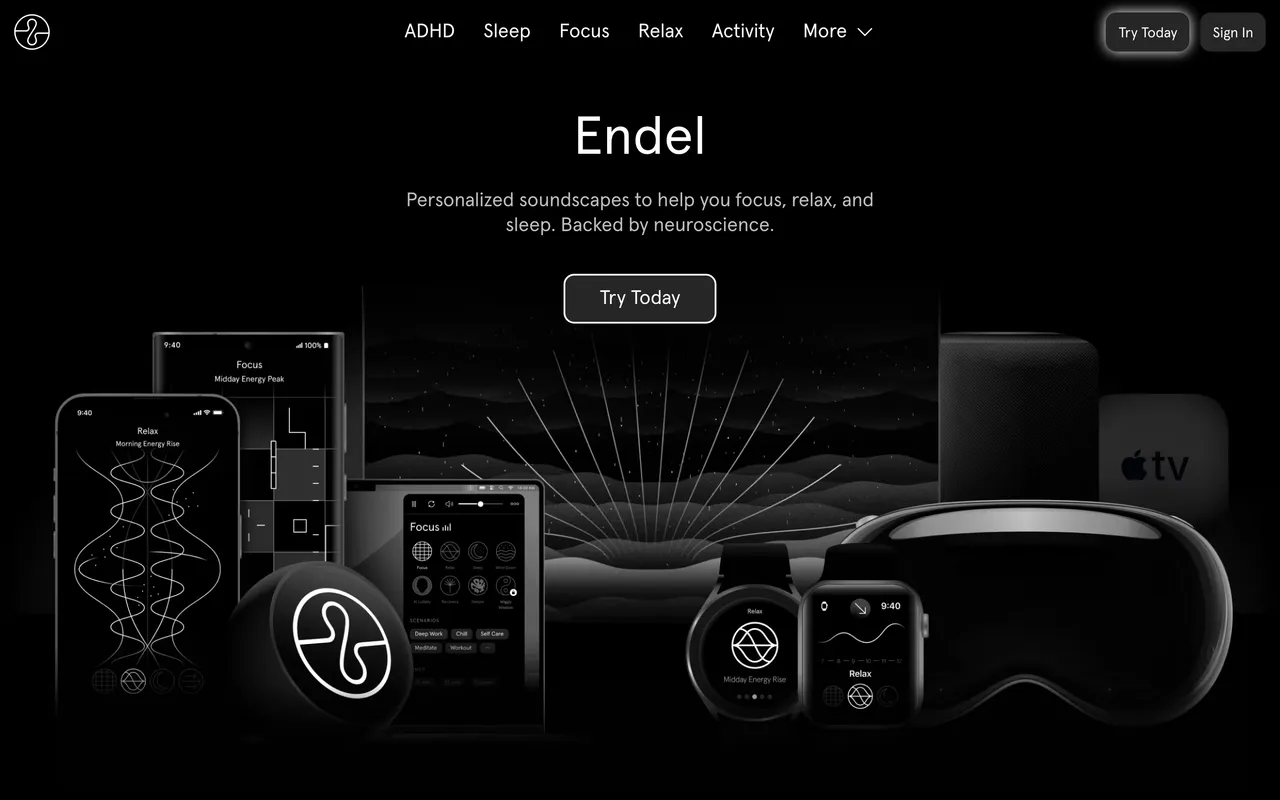 Endel website