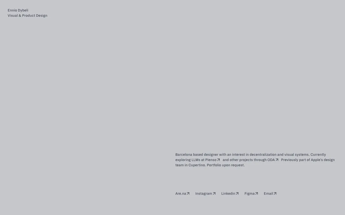 Ennio Dybeli website