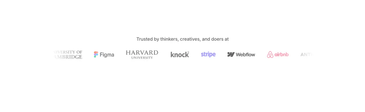 Logos section of Fabric