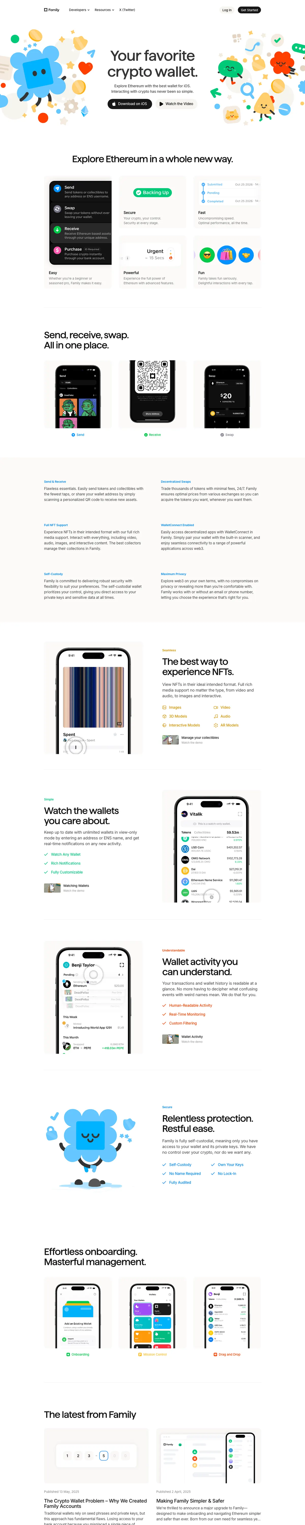 Full-page screenshot of Family (family.co)