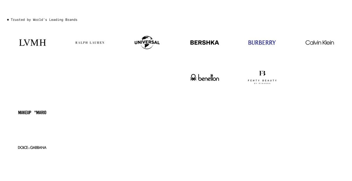 Logos section of FFFACE.ME is an award-winning international tech studio