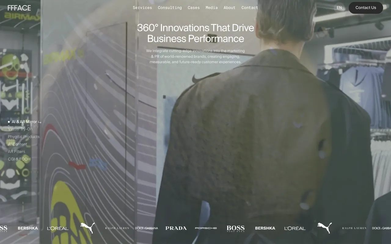 FFFACE.ME is an award-winning international tech studio website