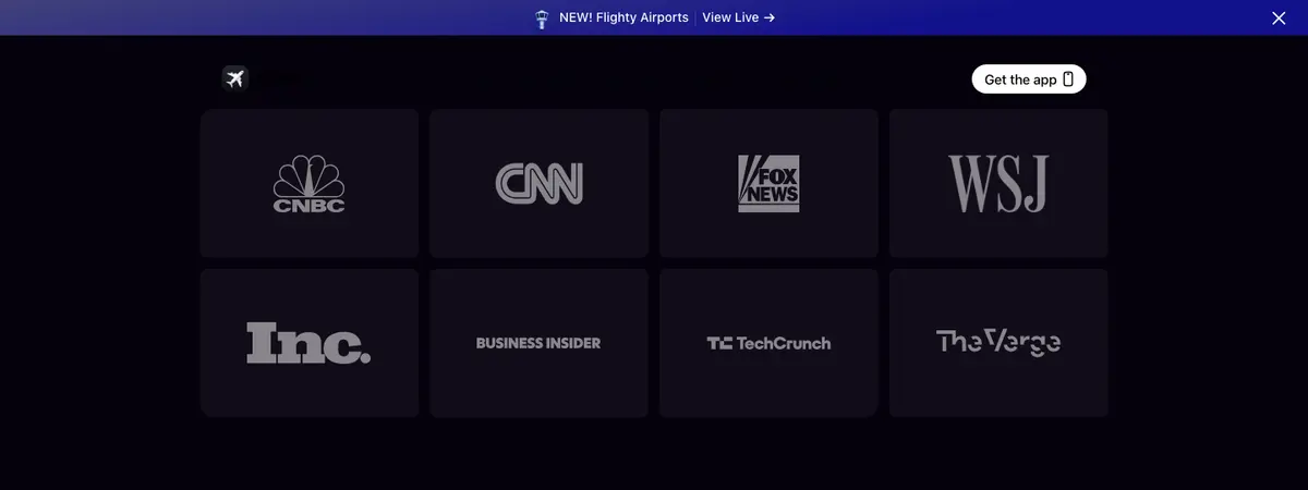 Logos section of Flighty