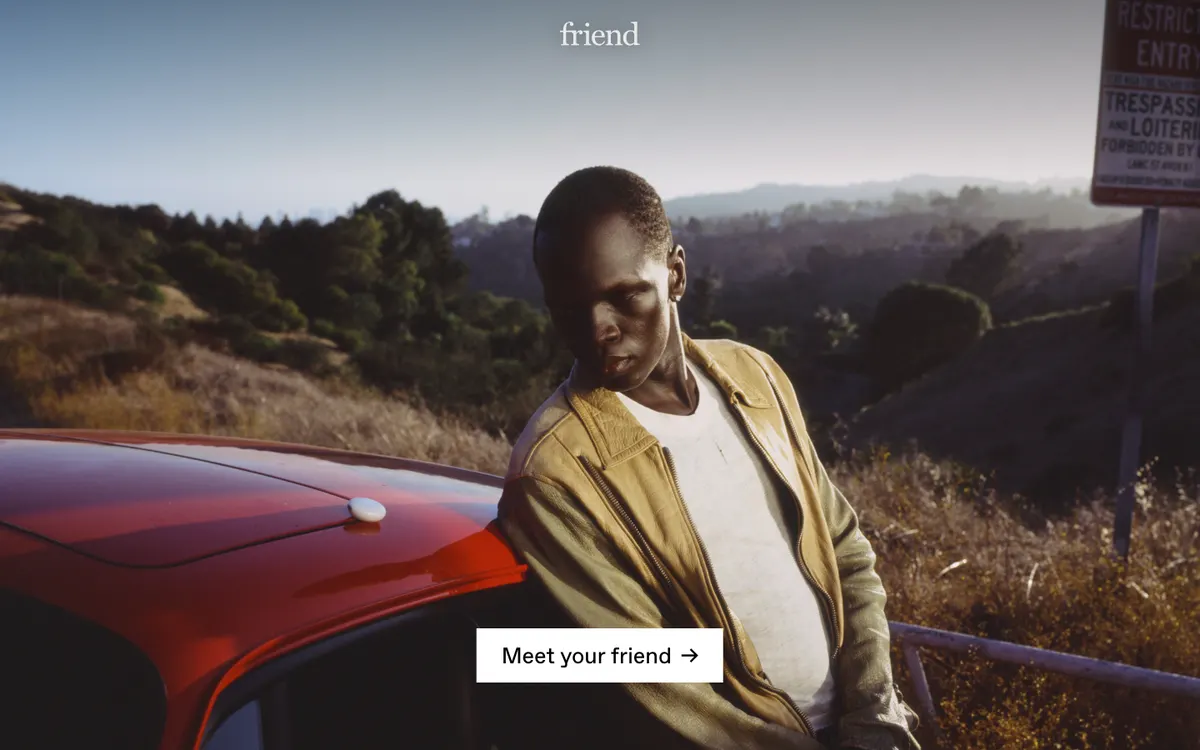 Full-page screenshot of Friend (friend.com)