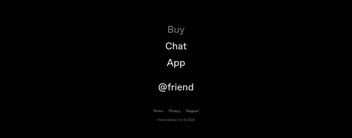 Footer section of Friend