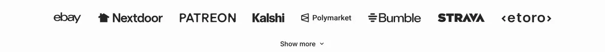 Logos section of Getstream