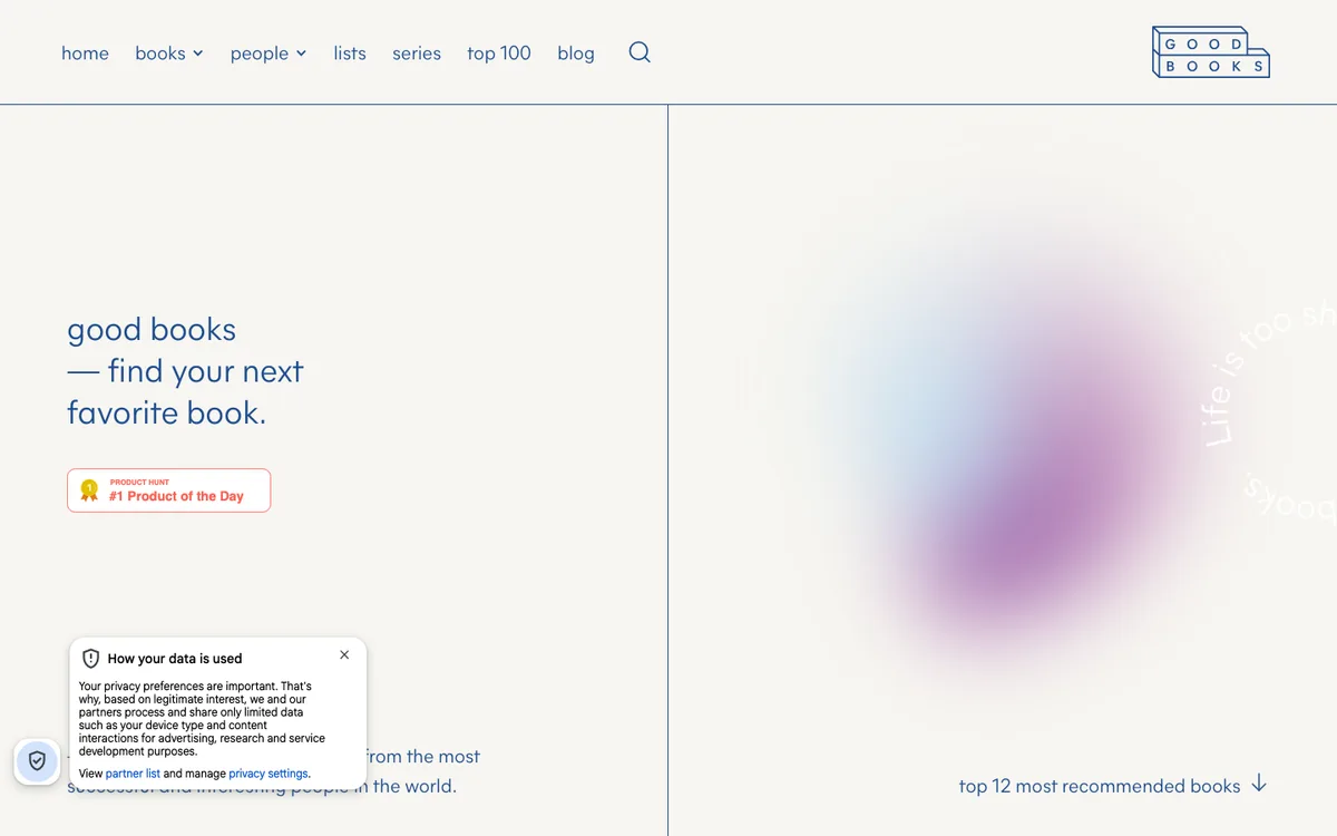 Good Books website
