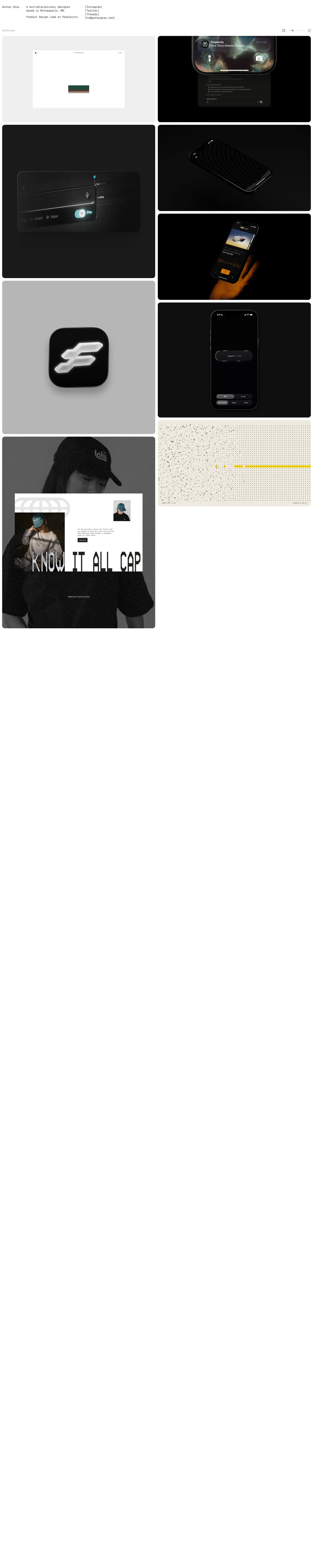 Full-page screenshot of Gunnar Gray (gunnargray.com)