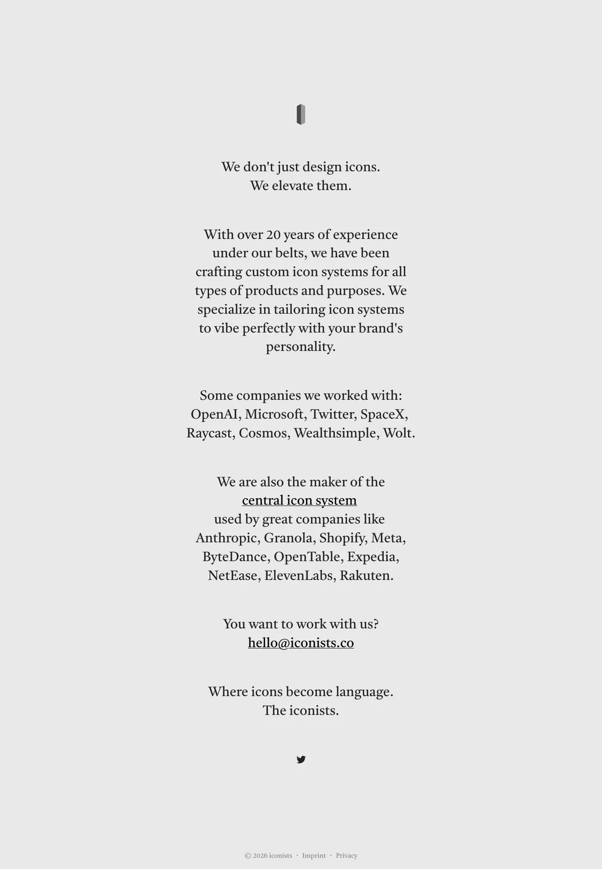 Full-page screenshot of iconists (iconists.co)