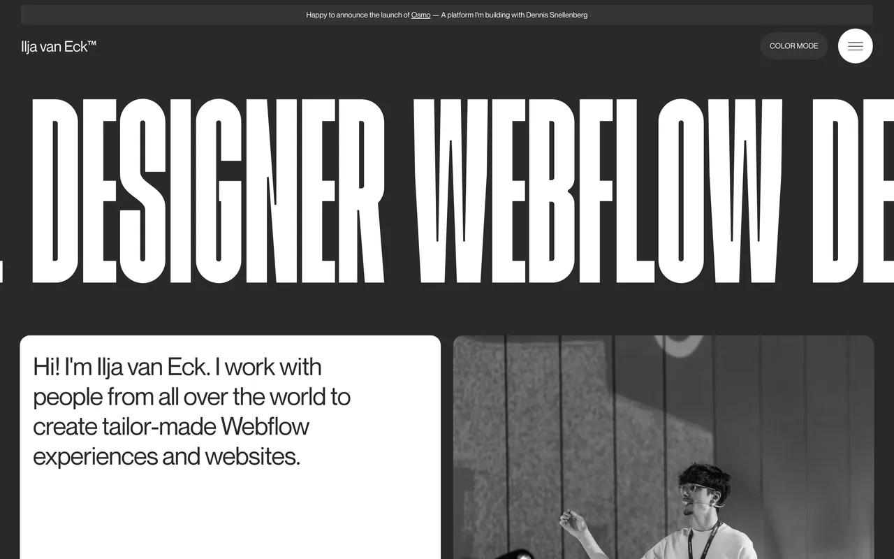 Ilja van Eck website