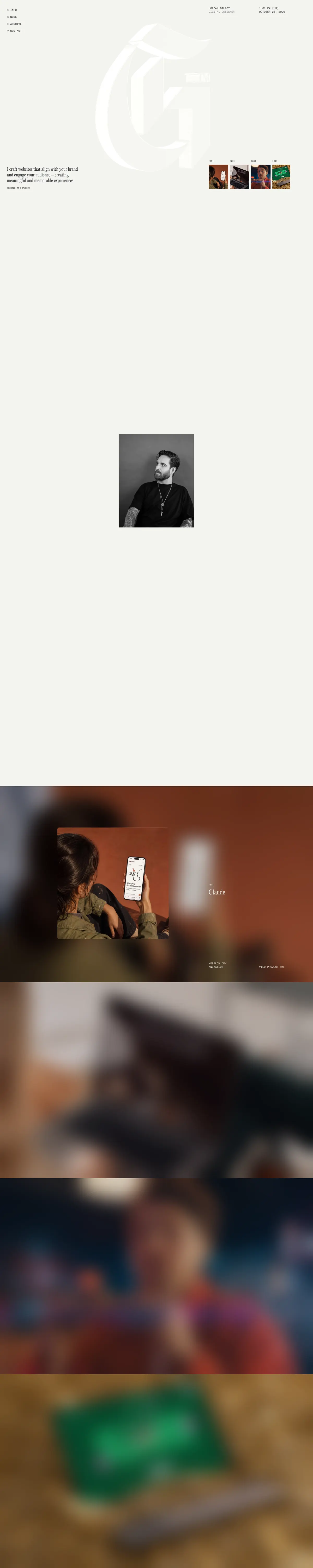 Full-page screenshot of Jordan Gilroy (jordangilroy.com)