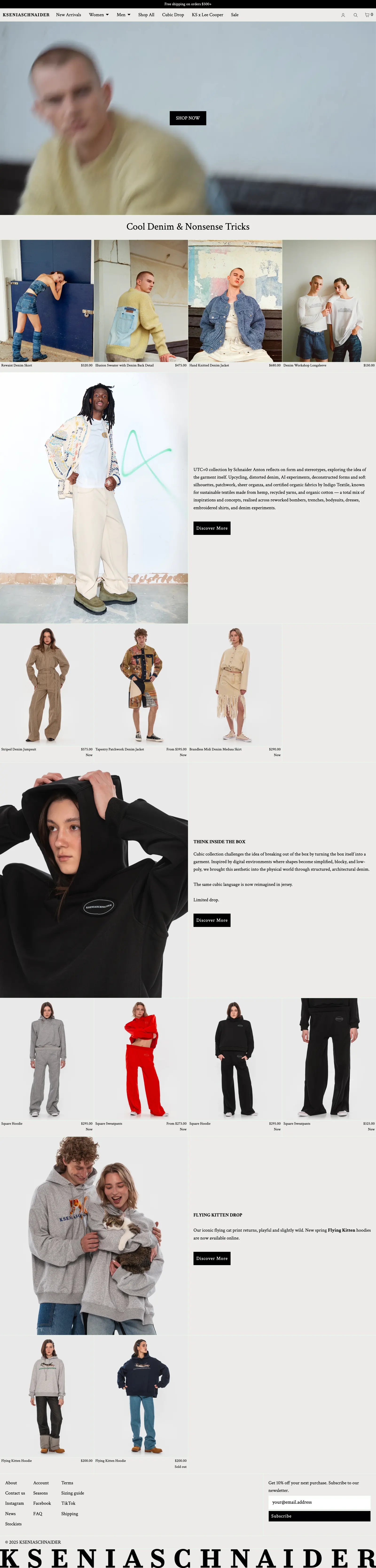 Full-page screenshot of KSENIASCHNAIDER (kseniaschnaider.com)