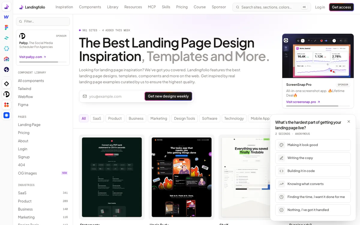 Landingfolio website