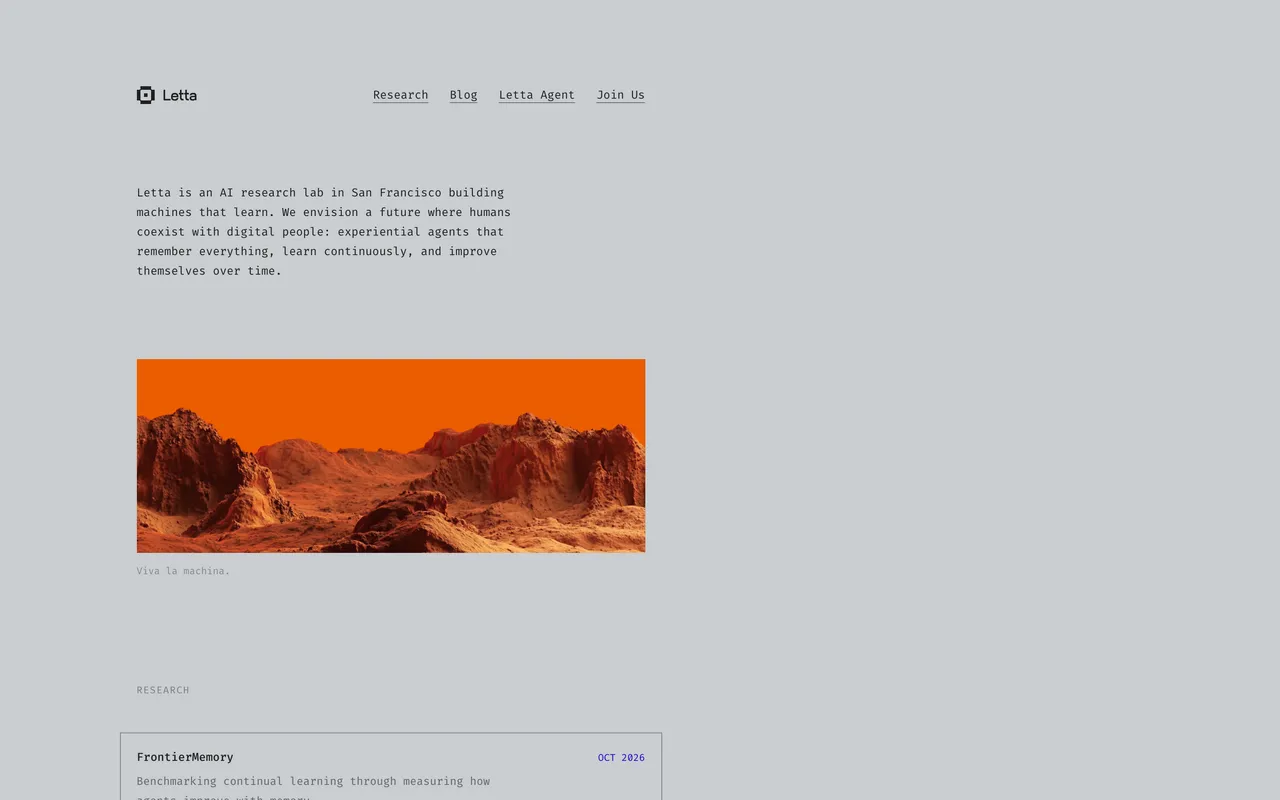 Letta website