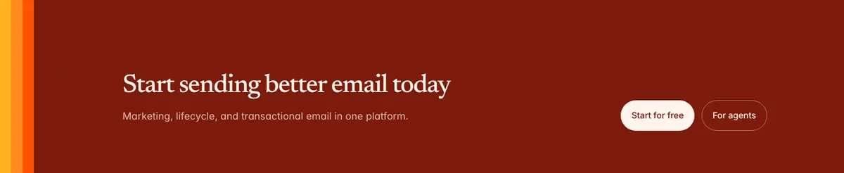 Call to action section of Loops