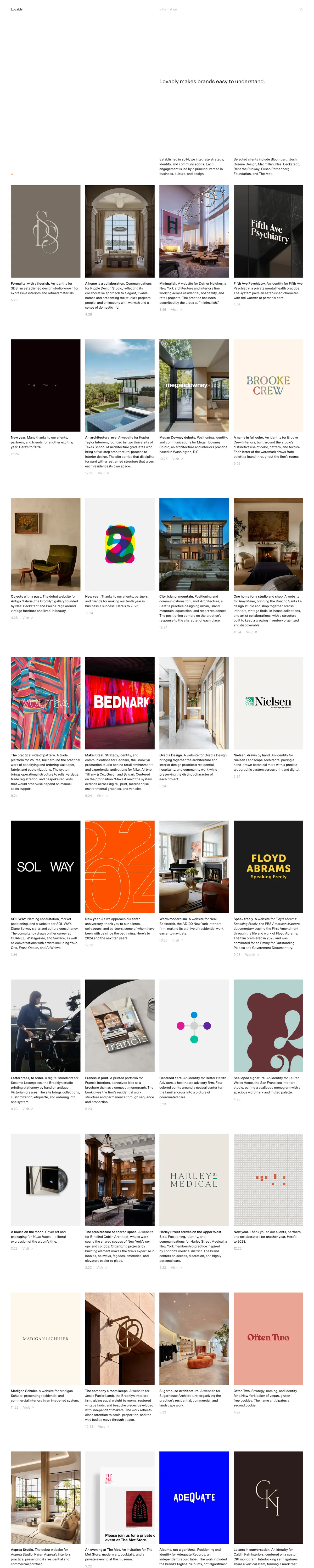 Full-page screenshot of Lovably (lovably.com)